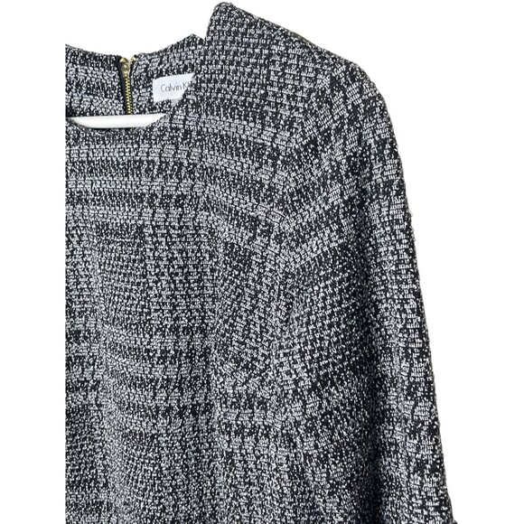 Calvin Klein Black White Plaid Sheath Dress Women’s 4 Small Work Career - Picture 6 of 10